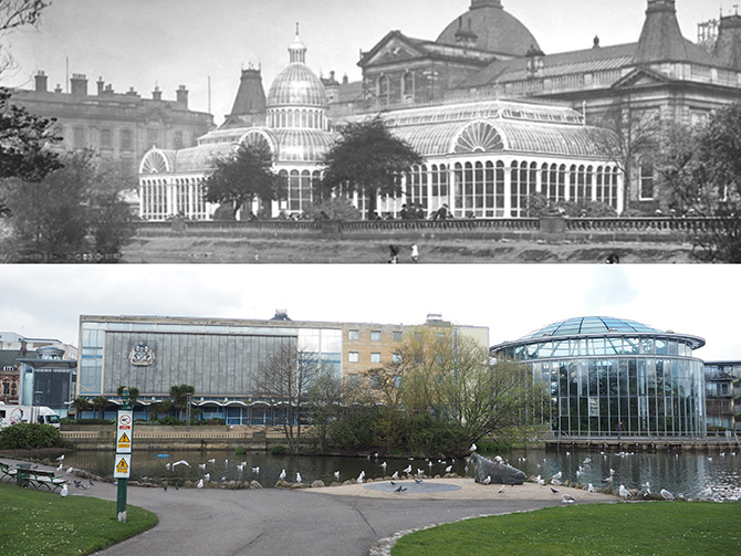 winter gardens_outside before and after